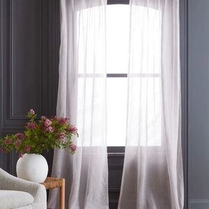Elegant Sheer NWT Quince Linen Cloud Sheer Curtains - 48” x 84”